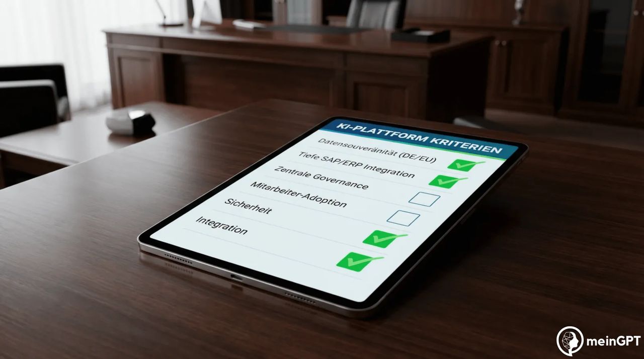Checkliste Auswahlkriterien KI-Plattform Mittelstand