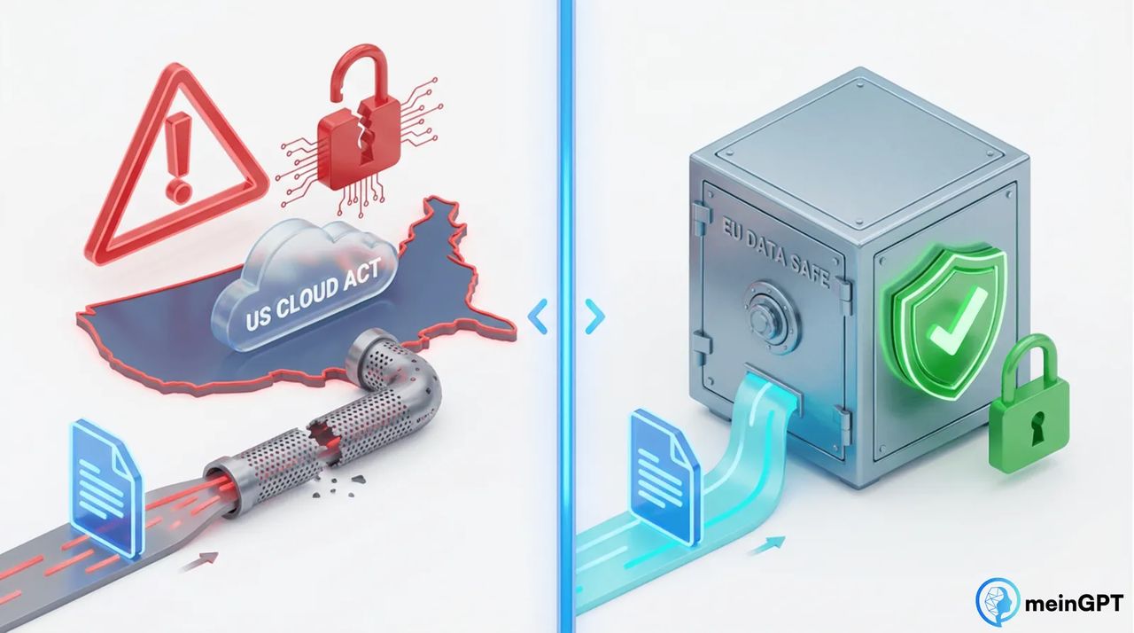 Risiko US Cloud Act und Datenabfluss bei Nutzung von US-KI-Modellen