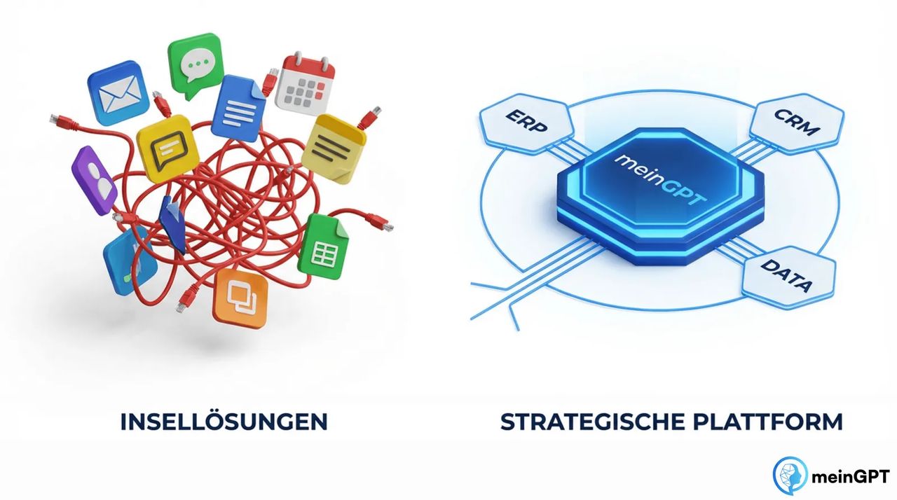 Vergleich KI-Insellösungen vs. zentrale KI-Plattform Strategie