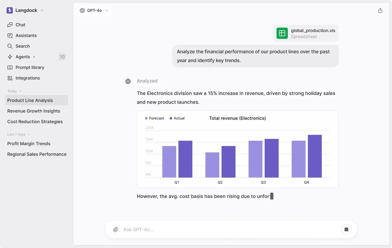 Langdock Interface