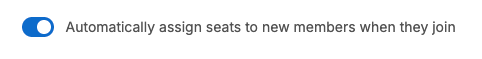 How to auto assign seats to new users
