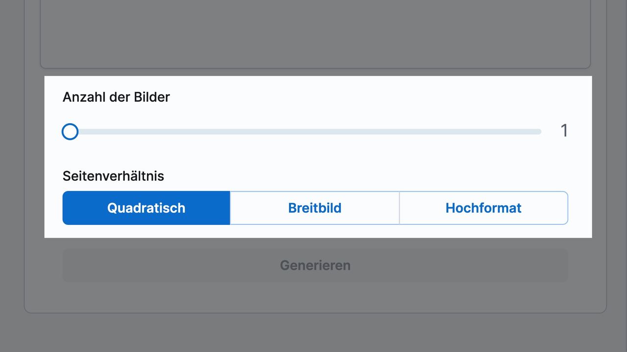 advanced settings for image creation