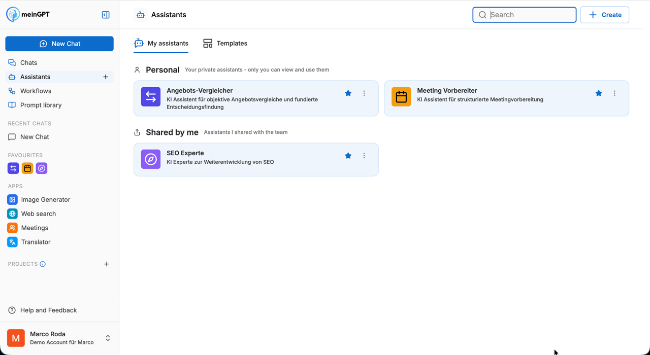 Assistants overview