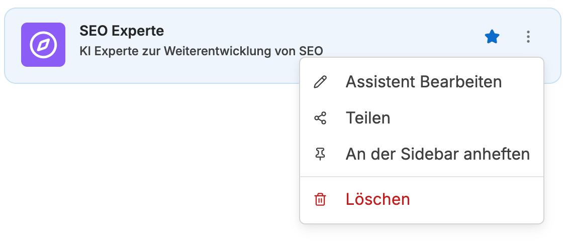Karte mit Teilen-Symbol