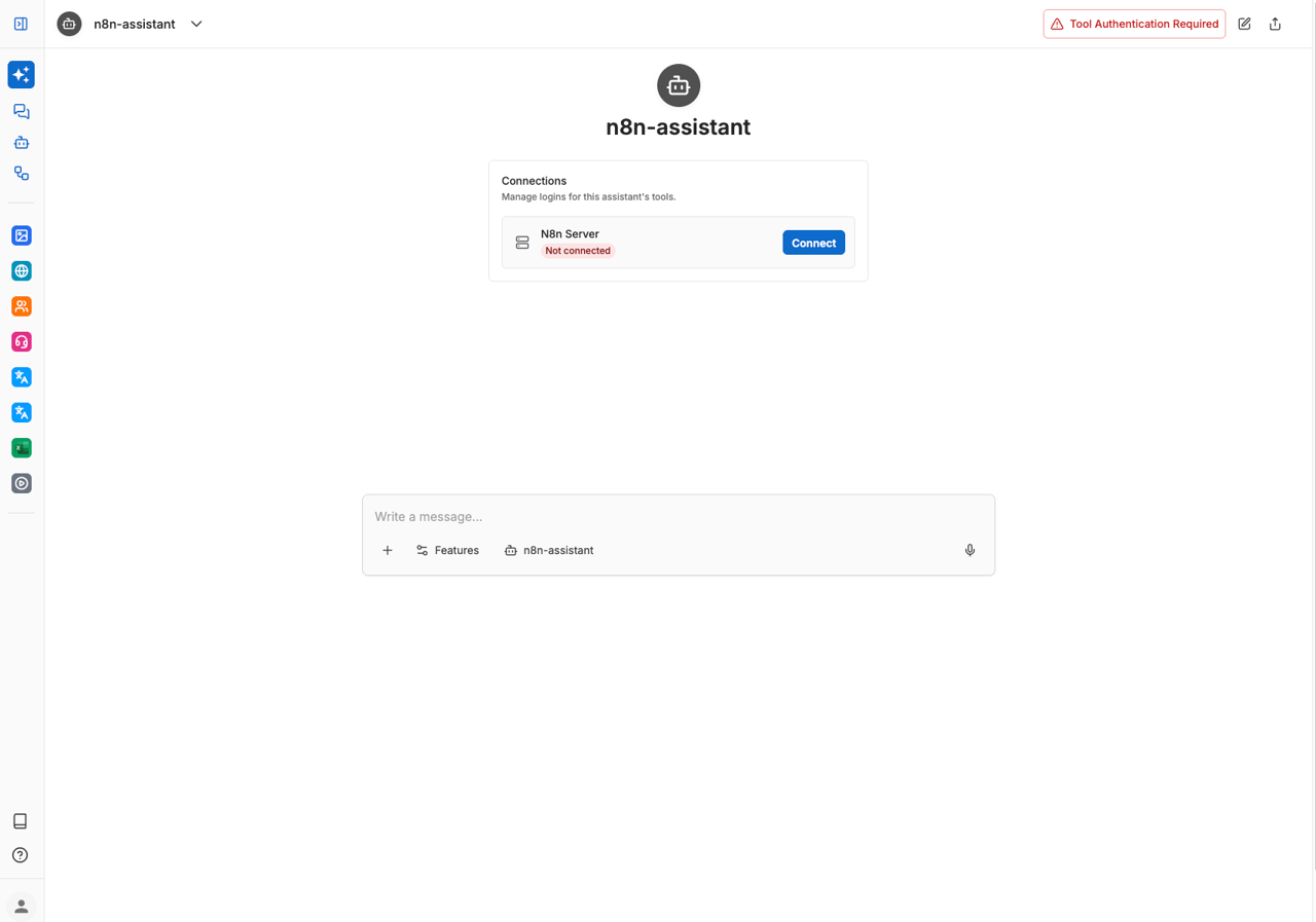 Tool authentication required in meinGPT