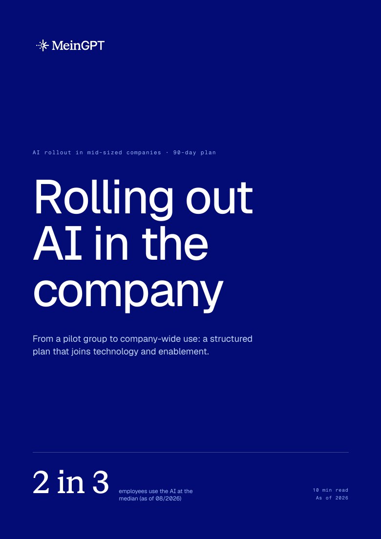 Rolling out AI in the company – The 90-day plan
