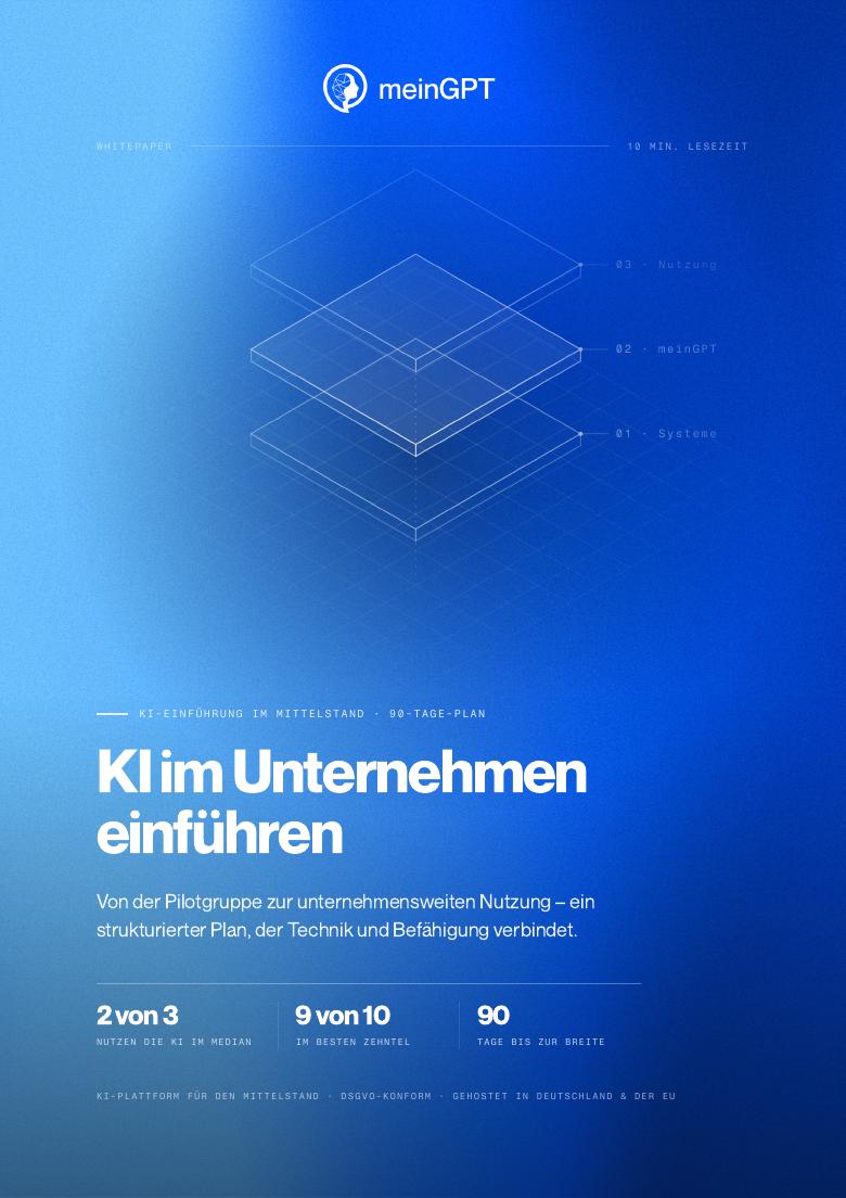 KI im Unternehmen einführen – Der 90-Tage-Plan