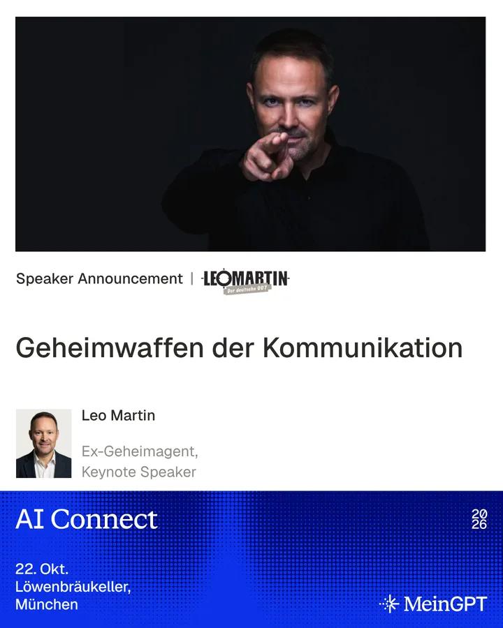 Speaker announcement: Leo Martin