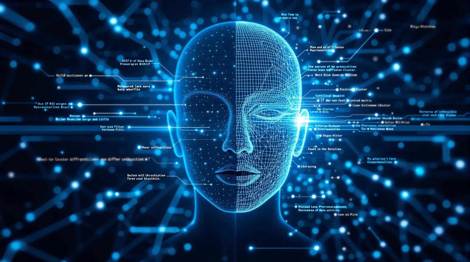 A personified AI, illustrating the management of AI risks