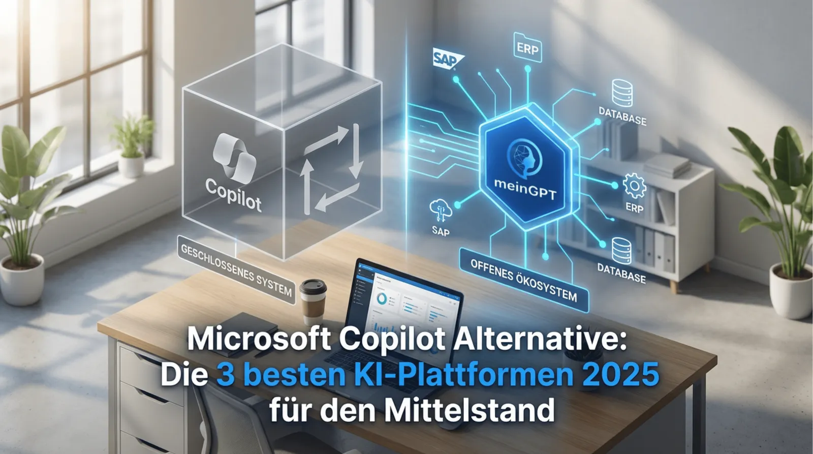 Microsoft Copilot Alternative: Die 3 besten KI-Plattformen für den deutschen Mittelstand 2025