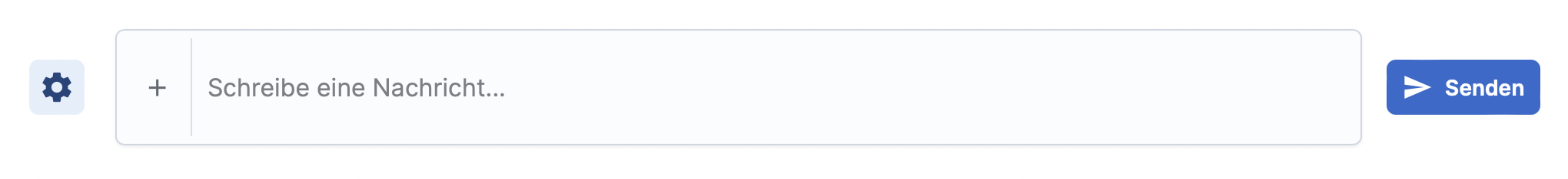 Screenshot of the chat area on the meinGPT platform where users can communicate directly with the AI.
