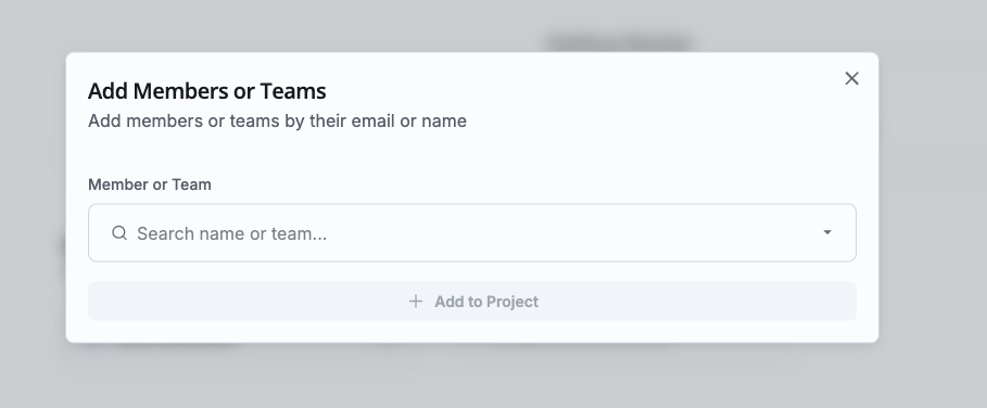 Sharing Settings and Member Management